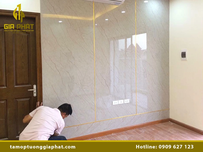 Quy trình thi công tấm nhựa ốp tường