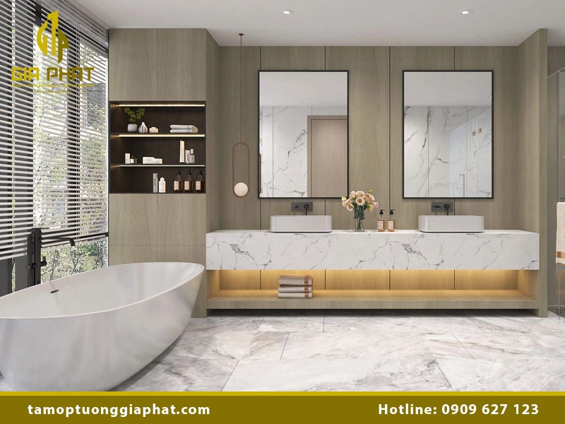 Cách Ốp Tấm Nhựa PVC Tường Nhà Tắm