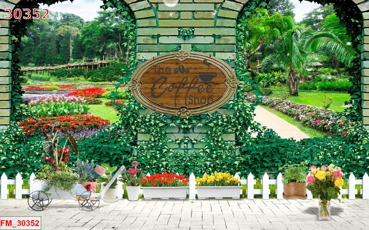 TRANH DÁN TƯỜNG QUÁN CÀ PHÊ