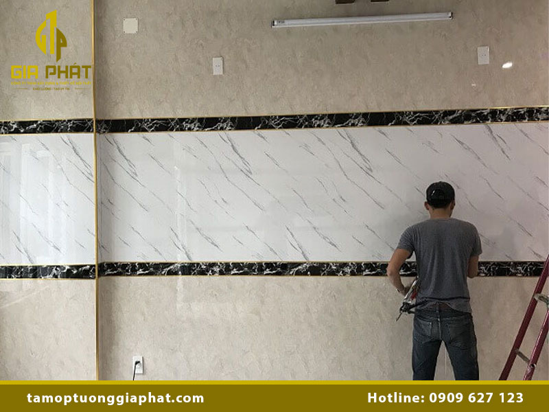 Hướng dẫn cách thi công tấm nhựa ốp tường chi tiết