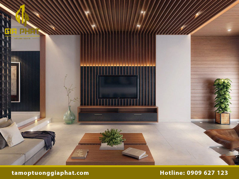 Kích thước lam nhựa giả gỗ ốp tường bao nhiêu?