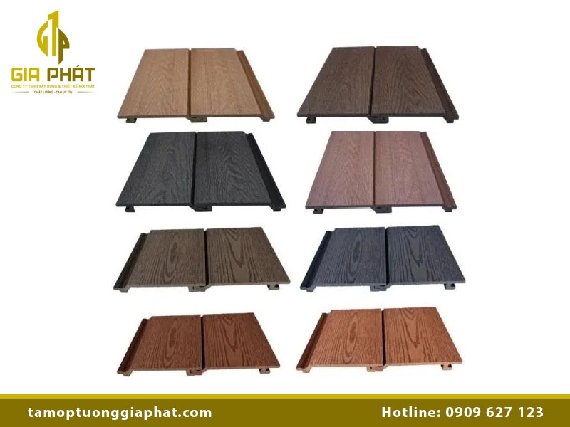 Lam nhựa giả gỗ ốp tường ngoài trời bền đẹp