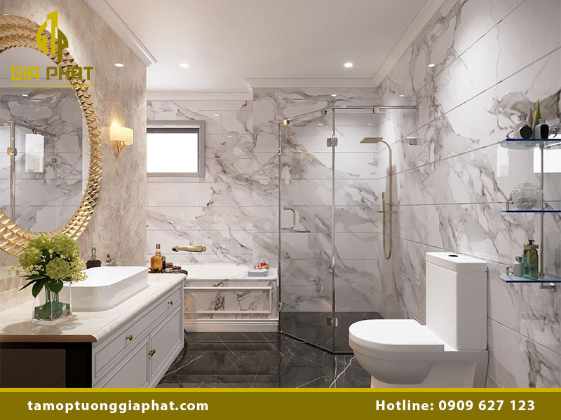 Nhựa giả đá ốp nhà vệ sinh hiện đại & chất lượng