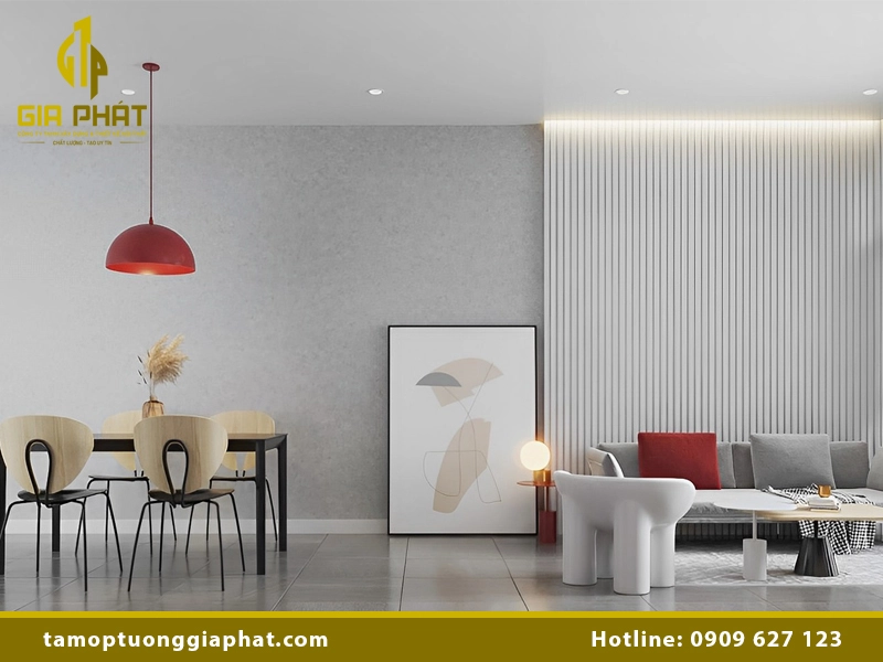 Ốp Nhựa PVC Phòng Khách Đẹp & Chất Lượng