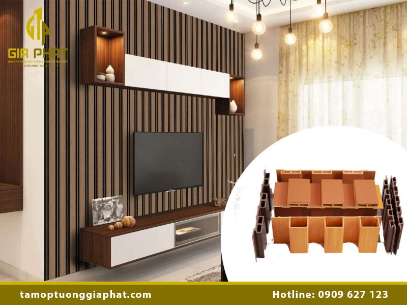 Tấm nhựa giả gỗ ốp tường trong nhà đẹp & chất lượng