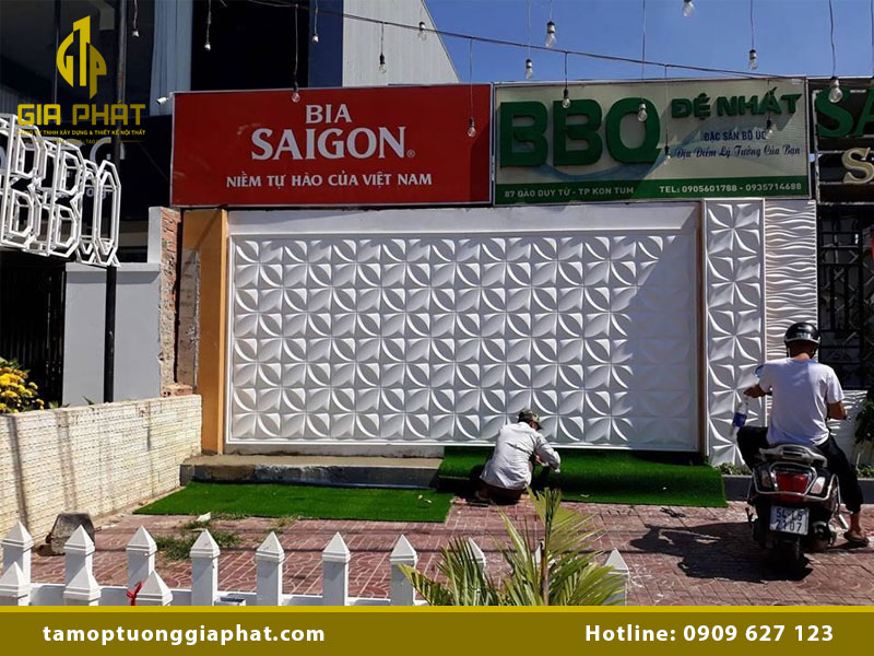 Tấm ốp 3D ngoài trời chống thấm & chịu nhiệt tốt