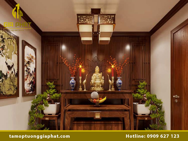 Tấm ốp trần bàn thờ đẹp & hiện đại