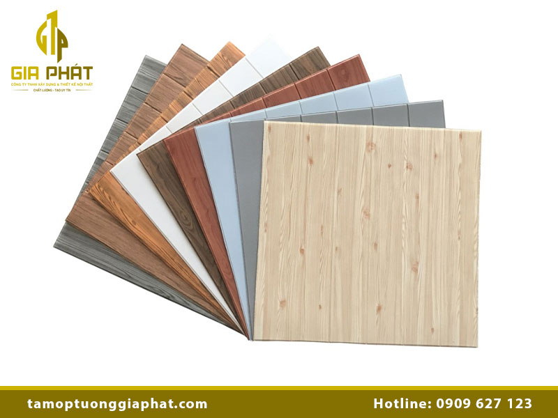 Tấm ốp tường 3D giả gỗ sang trọng