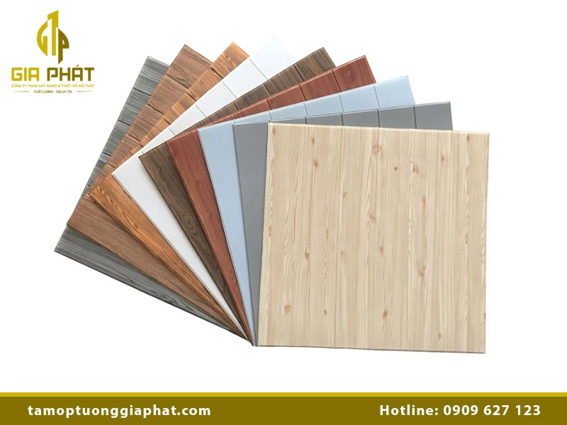 Tấm ốp tường 3D giả gỗ sang trọng