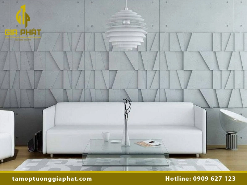 Tấm ốp tường 3D xi măng độc đáo & ấn tượng