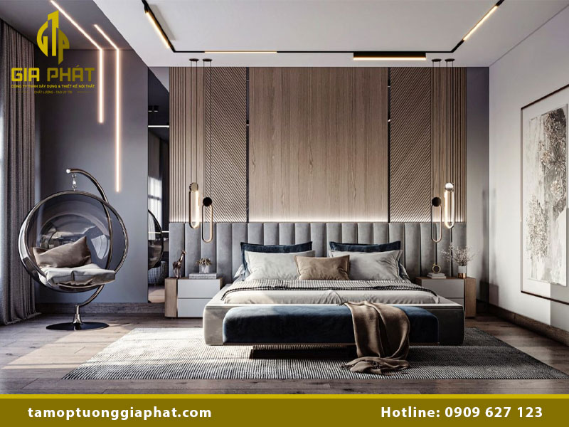 Tấm ốp tường đầu giường ngủ sang trọng & phong cách