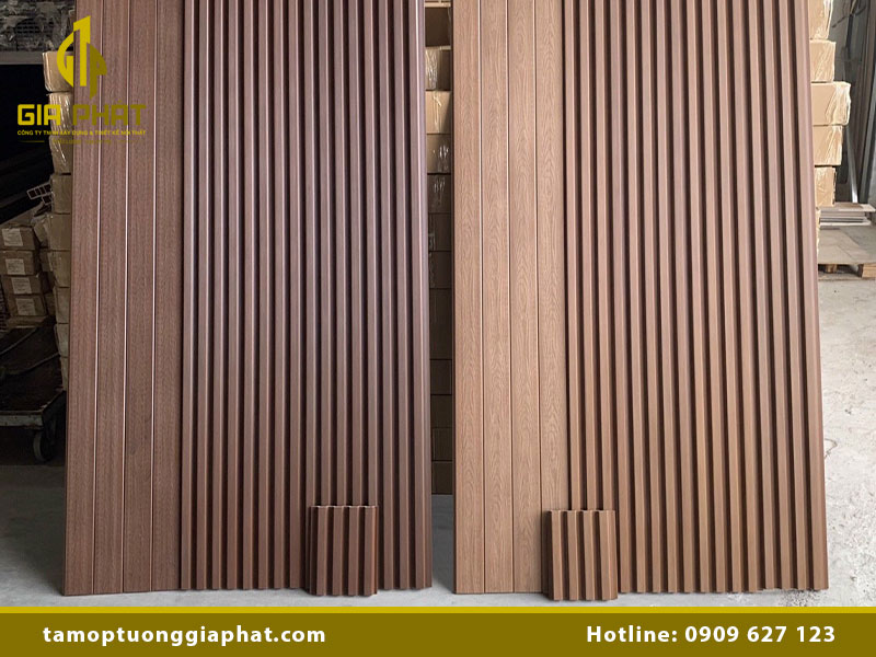 Tấm ốp tường lam sóng nhựa giả gỗ sang trọng & cao cấp