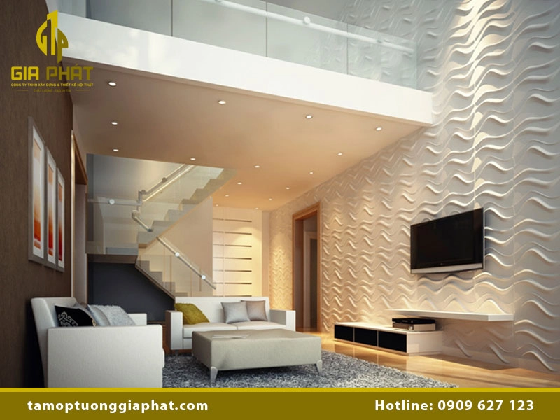 Tấm ốp tường thạch cao 3D đẹp & tinh tế