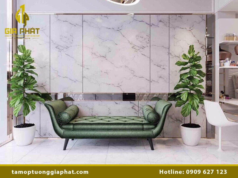 Tấm PVC Giả Đá Vân Mây Đẹp Bền Đẹp