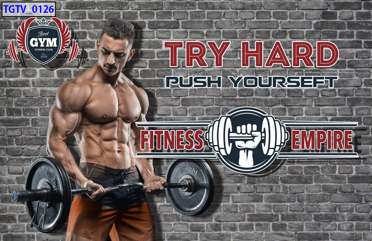 TRANH DÁN TƯỜNG PHÒNG GYM