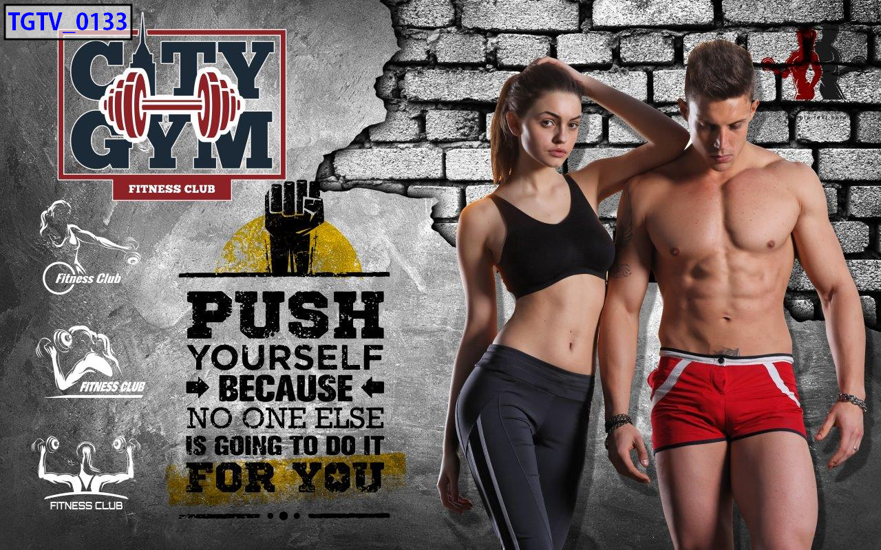 TRANH DÁN TƯỜNG PHÒNG GYM