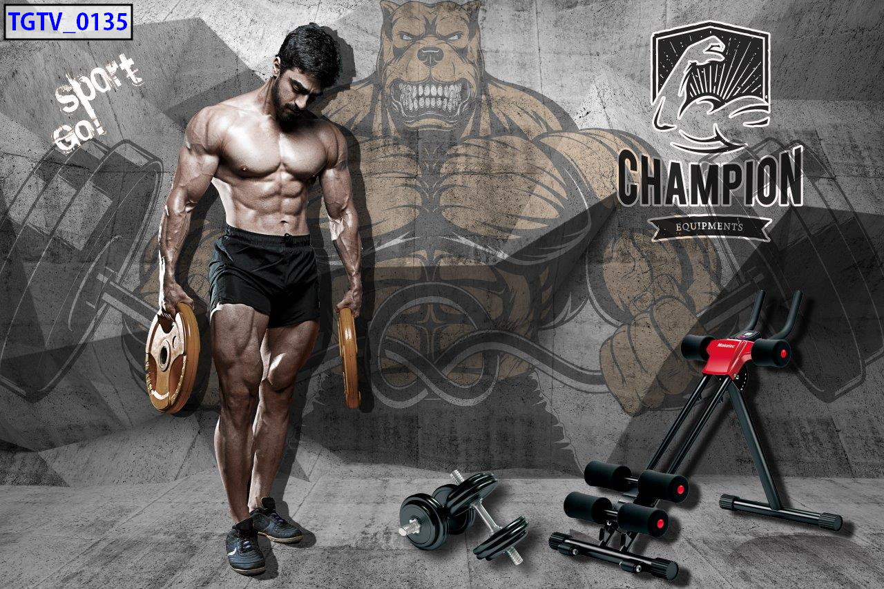 TRANH DÁN TƯỜNG PHÒNG GYM
