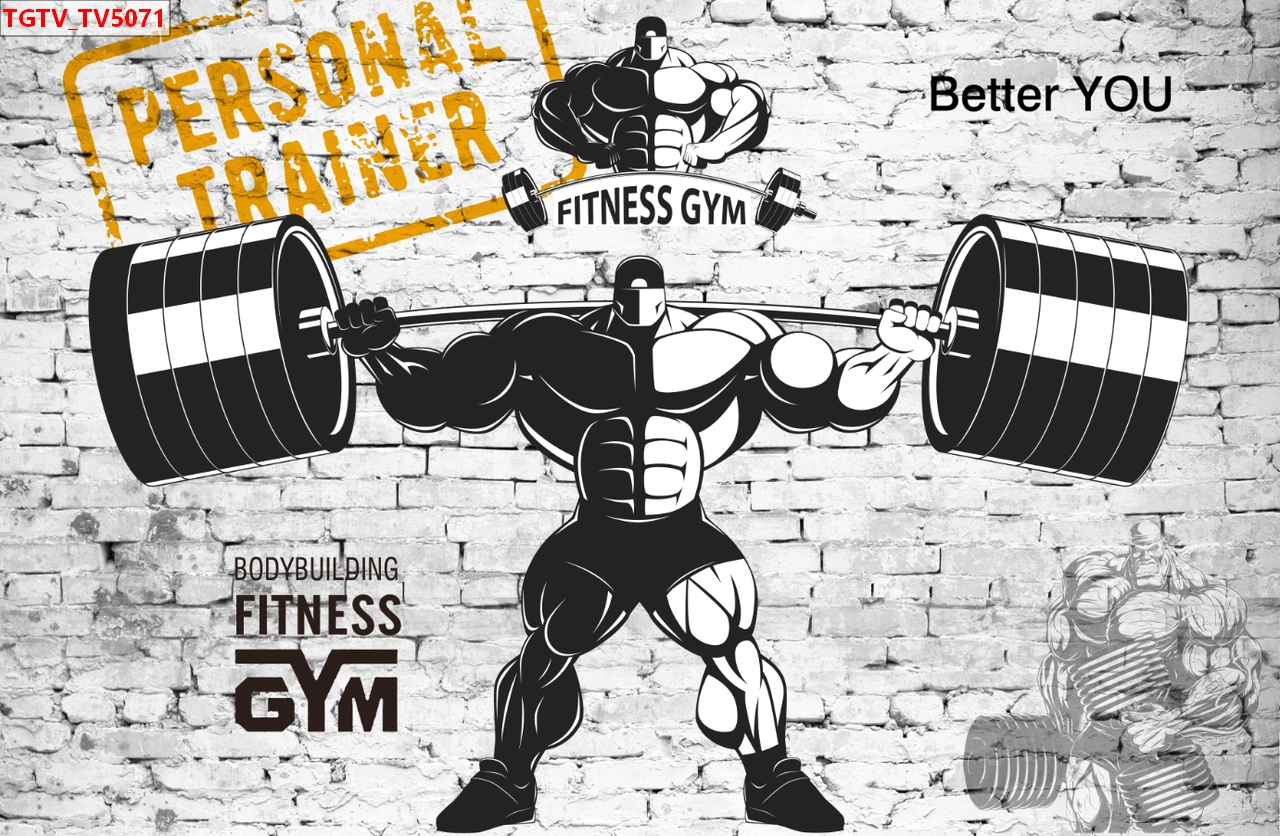 TRANH DÁN TƯỜNG PHÒNG GYM